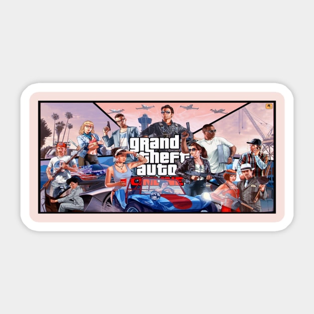 Grand Theft Auto Sticker by Indesignerx